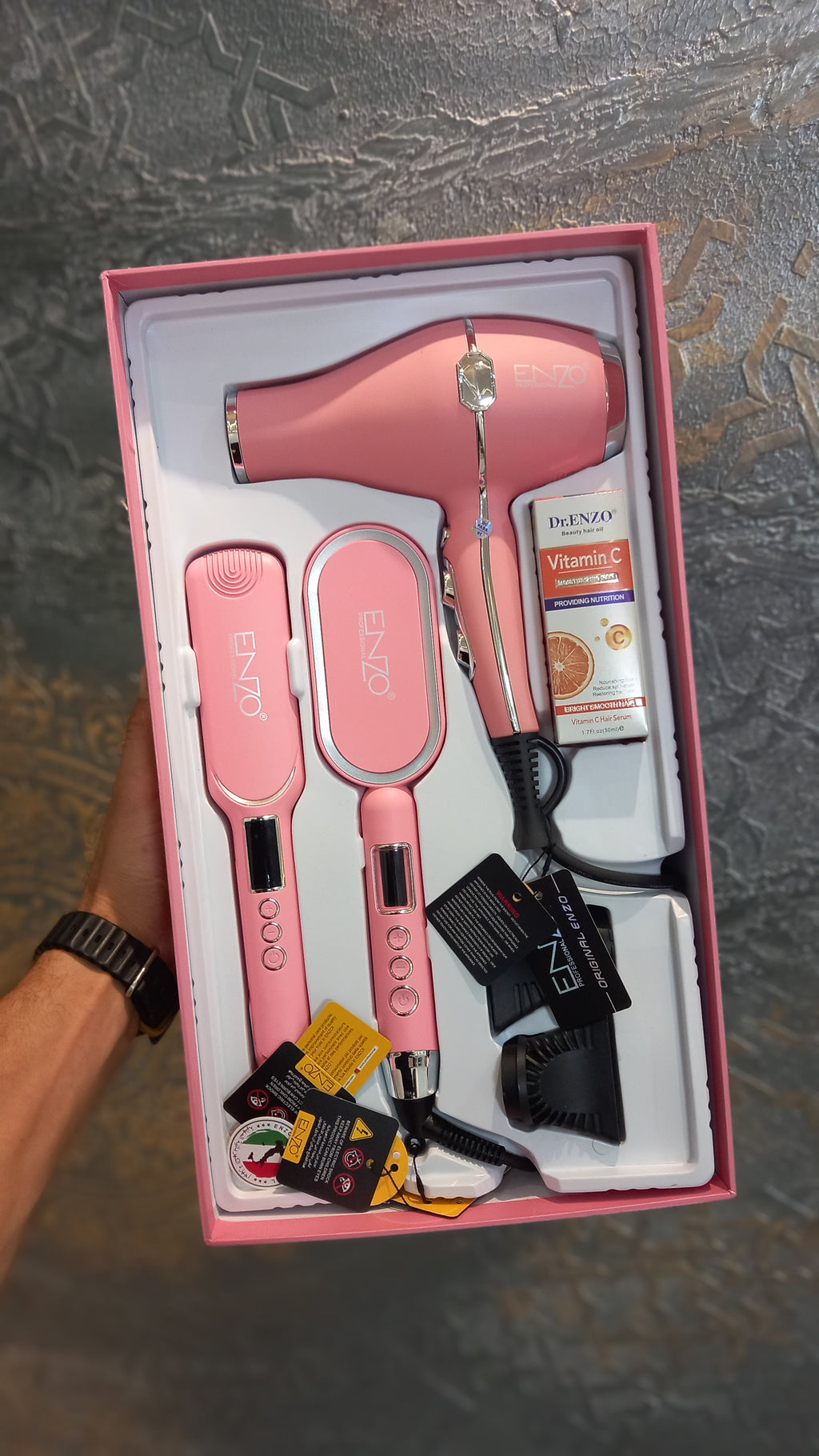 ✅️ENZO PROFESSIONAL   ITALY🇮🇹     
 🎀✨️NOVEAU✨️🎀                   

✅️مجموعة جميلة وفعالة من حيث التكلفة مجموعة جميلة واقتصادية موديل:EN-6300P -LE‏